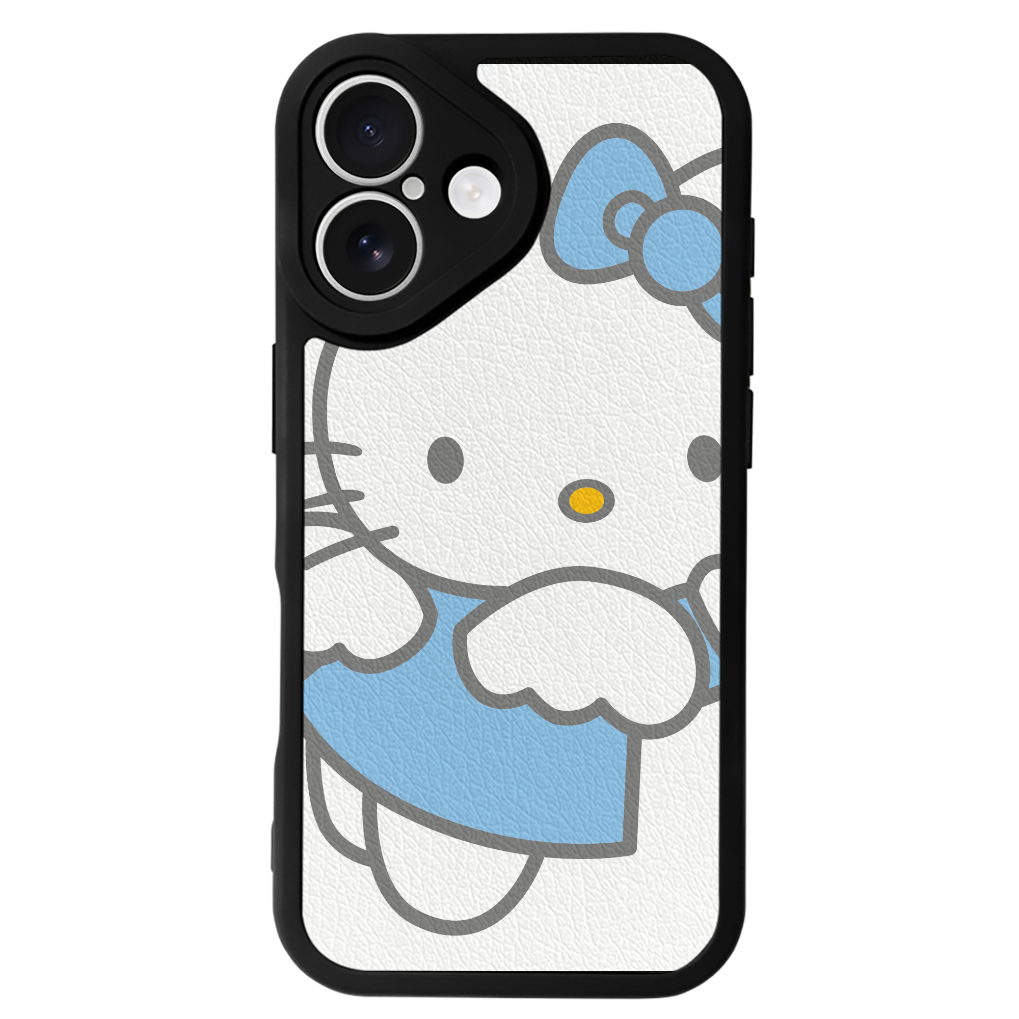 （画像用） Hello Kitty ハローキティ 【iPhone 16シリーズ対応】シリコンスマホケース（レザー調） 材質：シリコン